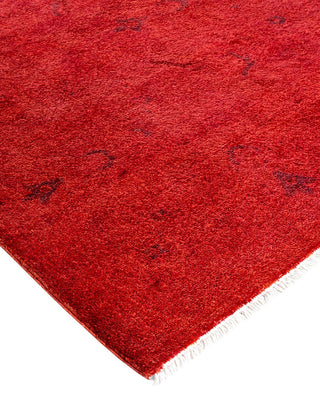 Vibrance, One-of-a-Kind Hand-Knotted Area Rug - Red, 5' 4" x 8' 1" - Solo Rugs