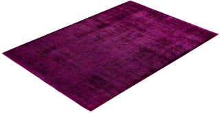 Vibrance, One-of-a-Kind Hand-Knotted Area Rug - Red, 6' 1" x 8' 10" - Solo Rugs