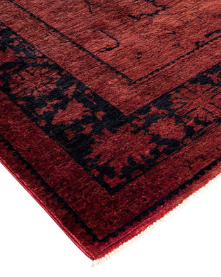 Vibrance, One-of-a-Kind Hand-Knotted Area Rug - Red, 6' 2" x 8' 9" - Solo Rugs