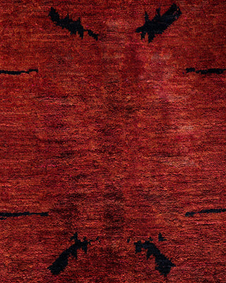 Vibrance, One-of-a-Kind Hand-Knotted Area Rug - Red, 6' 2" x 8' 9" - Solo Rugs