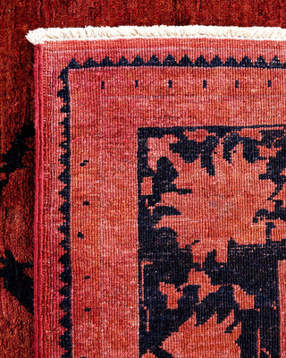 Vibrance, One-of-a-Kind Hand-Knotted Area Rug - Red, 6' 2" x 8' 9" - Solo Rugs