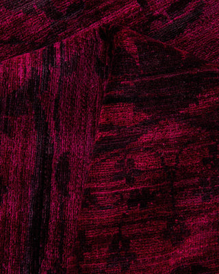 Vibrance, One-of-a-Kind Hand-Knotted Area Rug - Red, 8' 1" x 9' 10" - Solo Rugs