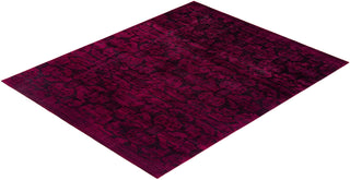 Vibrance, One-of-a-Kind Hand-Knotted Area Rug - Red, 8' 1" x 9' 10" - Solo Rugs