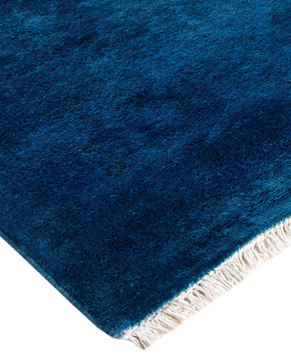 Vibrance, One-of-a-Kind Hand-Knotted Runner Rug - Blue, 2' 6" x 21' 7" - Solo Rugs