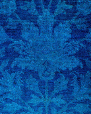 Vibrance, One-of-a-Kind Hand-Knotted Runner Rug - Blue, 2' 7" x 21' 10" - Solo Rugs