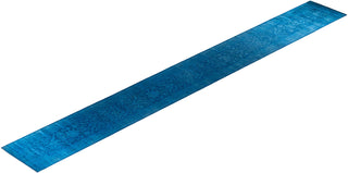 Vibrance, One-of-a-Kind Hand-Knotted Runner Rug - Blue, 2' 7" x 21' 10" - Solo Rugs