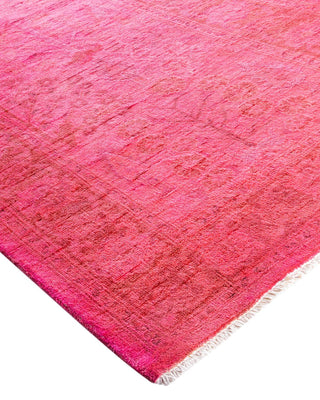 Vibrance, One-of-a-Kind Hand-Knotted Runner Rug - Pink, 2' 5" x 12' 2" - Solo Rugs