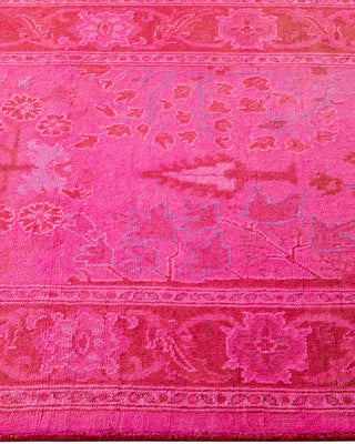 Vibrance, One-of-a-Kind Hand-Knotted Runner Rug - Pink, 2' 5" x 12' 2" - Solo Rugs