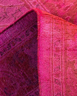 Vibrance, One-of-a-Kind Hand-Knotted Runner Rug - Pink, 2' 5" x 12' 2" - Solo Rugs