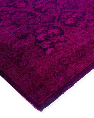Vibrance, One-of-a-Kind Hand-Knotted Runner Rug - Pink, 2' 7" x 16' 2" - Solo Rugs