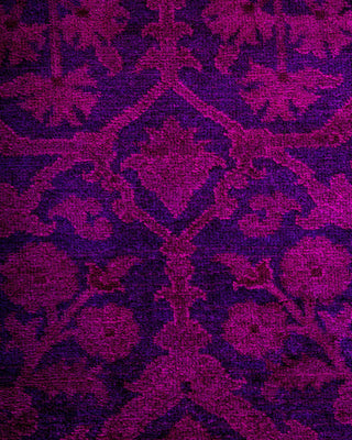 Vibrance, One-of-a-Kind Hand-Knotted Runner Rug - Pink, 2' 7" x 16' 2" - Solo Rugs