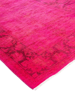 Vibrance, One-of-a-Kind Hand-Knotted Runner Rug - Pink, 3' 0" x 11' 5" - Solo Rugs
