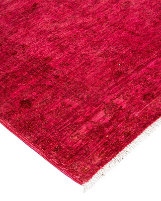 Vibrance, One-of-a-Kind Hand-Knotted Runner Rug - Pink, 3' 2" x 15' 6" - Solo Rugs