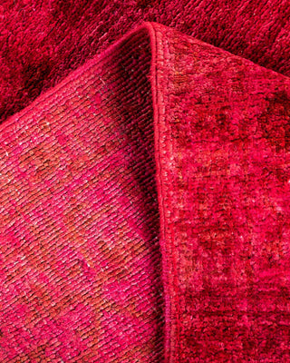 Vibrance, One-of-a-Kind Hand-Knotted Runner Rug - Pink, 3' 2" x 15' 6" - Solo Rugs