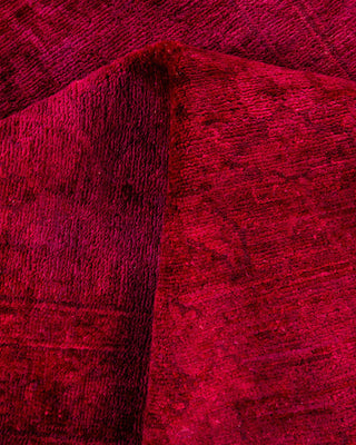 Vibrance, One-of-a-Kind Hand-Knotted Runner Rug - Red, 2' 9" x 17' 7" - Solo Rugs