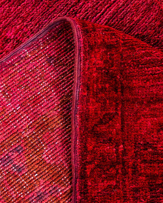 Vibrance, One-of-a-Kind Hand-Knotted Runner Rug - Red, 3' 4" x 15' 8" - Solo Rugs