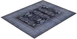 Vibrance, One-of-a-Kind Handmade Area Rug - Black, 8' 0" x 10' 1" - Solo Rugs