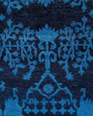 Vibrance, One-of-a-Kind Handmade Area Rug - Blue, 5' 1" x 7' 7" - Solo Rugs