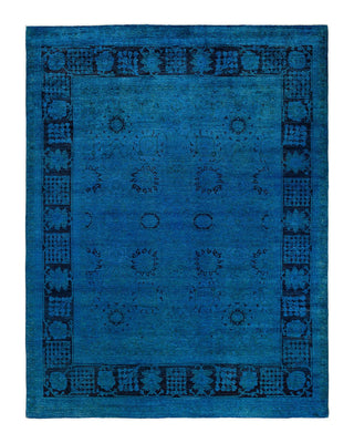 Vibrance, One-of-a-Kind Handmade Area Rug - Blue, 8' 2" x 10' 6" - Solo Rugs