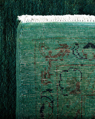 Vibrance, One-of-a-Kind Handmade Area Rug - Green, 11' 10" x 12' 5" - Solo Rugs
