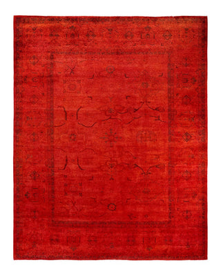 Vibrance, One-of-a-Kind Handmade Area Rug - Orange, 8' 1" x 10' 1" - Solo Rugs