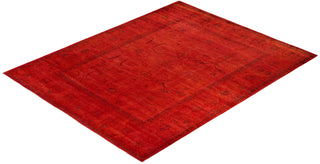 Vibrance, One-of-a-Kind Handmade Area Rug - Orange, 8' 1" x 10' 1" - Solo Rugs