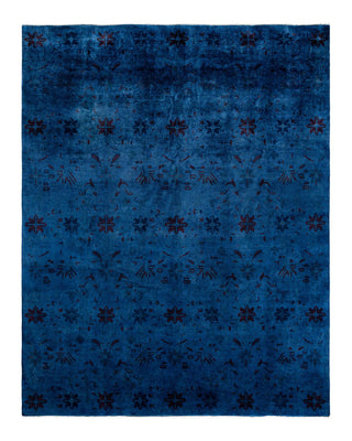 Vibrance, One-of-a-Kind Handmade Area Rug - Purple, 8' 0" x 10' 3" - Solo Rugs