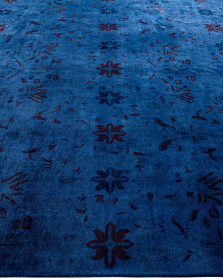 Vibrance, One-of-a-Kind Handmade Area Rug - Purple, 8' 0" x 10' 3" - Solo Rugs