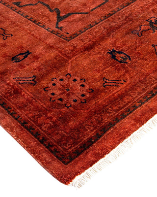 Vibrance, One-of-a-Kind Handmade Area Rug - Red, 6' 0" x 8' 9" - Solo Rugs