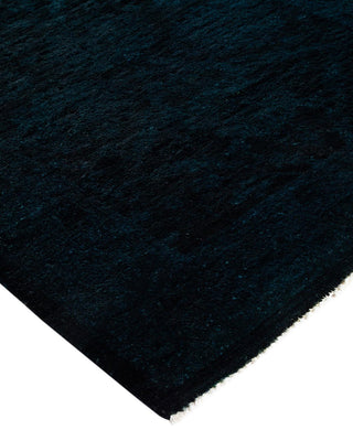 Vibrance, One-of-a-Kind Handmade Runner Rug - Black, 2' 7" x 19' 6" - Solo Rugs