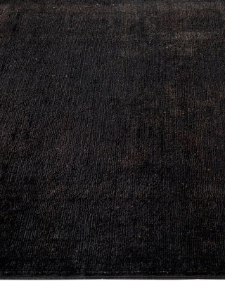 Vibrance, One-of-a-Kind Handmade Runner Rug - Black, 3' 0" x 14' 4" - Solo Rugs