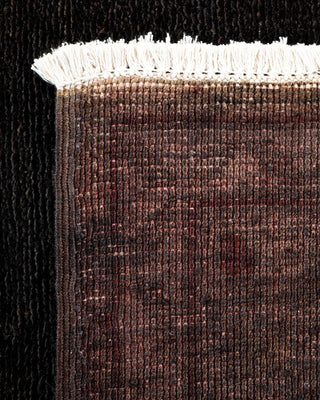 Vibrance, One-of-a-Kind Handmade Runner Rug - Black, 3' 0" x 14' 4" - Solo Rugs
