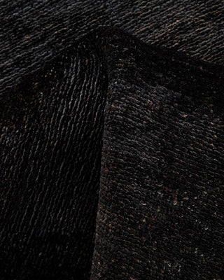 Vibrance, One-of-a-Kind Handmade Runner Rug - Black, 3' 0" x 14' 4" - Solo Rugs