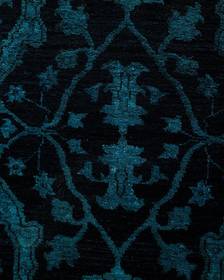 Vibrance, One-of-a-Kind Handmade Runner Rug - Black, 3' 1" x 17' 9" - Solo Rugs