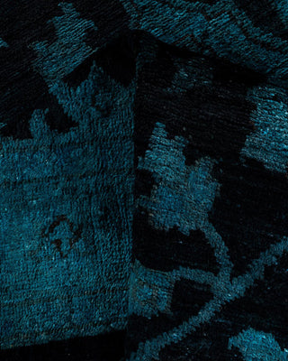 Vibrance, One-of-a-Kind Handmade Runner Rug - Black, 3' 1" x 17' 9" - Solo Rugs