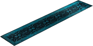 Vibrance, One-of-a-Kind Handmade Runner Rug - Black, 3' 1" x 17' 9" - Solo Rugs