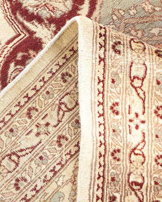 Traditional Mogul Ivory Wool Area Rug 6' 0" x 9' 1" - Solo Rugs