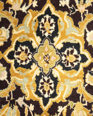 Traditional Mogul Brown Wool Area Rug 6' 1" x 9' 0" - Solo Rugs