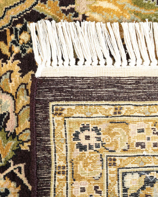 Traditional Mogul Brown Wool Area Rug 6' 1" x 9' 0" - Solo Rugs