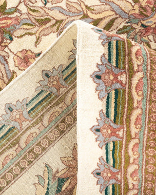 Traditional Mogul Ivory Wool Area Rug 11' 9" x 17' 10" - Solo Rugs