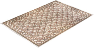 Traditional Mogul Ivory Wool Area Rug 11' 9" x 17' 10" - Solo Rugs