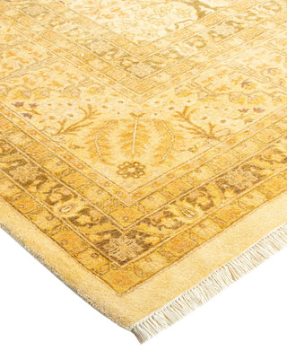 Traditional Mogul Ivory Wool Area Rug 8' 2" x 10' 4" - Solo Rugs
