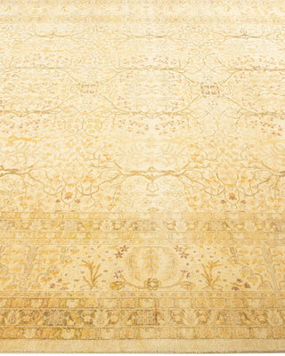 Traditional Mogul Ivory Wool Area Rug 8' 2" x 10' 4" - Solo Rugs