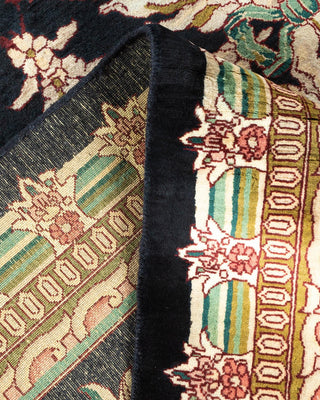 Traditional Mogul Black Wool Area Rug 12' 0" x 15' 5" - Solo Rugs