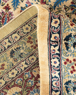 Traditional Mogul Ivory Wool Area Rug 9' 0" x 12' 4" - Solo Rugs
