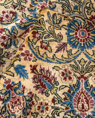 Traditional Mogul Ivory Wool Area Rug 9' 0" x 12' 4" - Solo Rugs