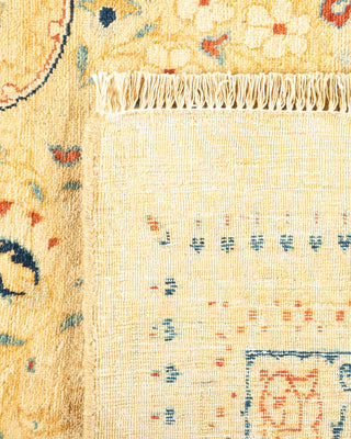 Traditional Mogul Ivory Wool Area Rug 8' 0" x 10' 7" - Solo Rugs