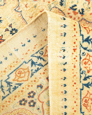 Traditional Mogul Ivory Wool Area Rug 8' 0" x 10' 7" - Solo Rugs