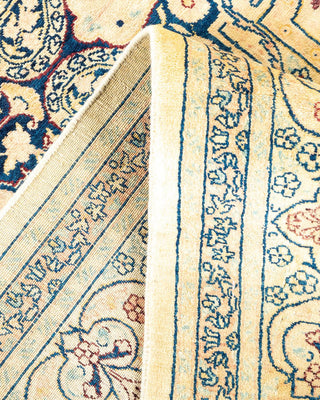 Traditional Mogul Ivory Wool Area Rug 6' 4" x 9' 1" - Solo Rugs