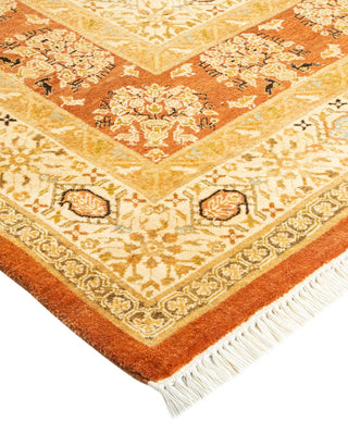 Traditional Mogul Brown Wool Area Rug 8' 1" x 10' 2" - Solo Rugs